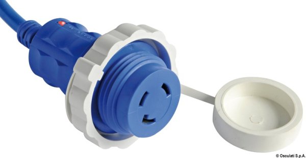 Spina + cavo 15 m blu 24 A 3x4 - 14.334.45